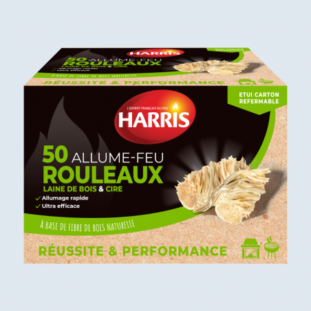 Acheter 50 rouleaux allume-feu 100% naturels